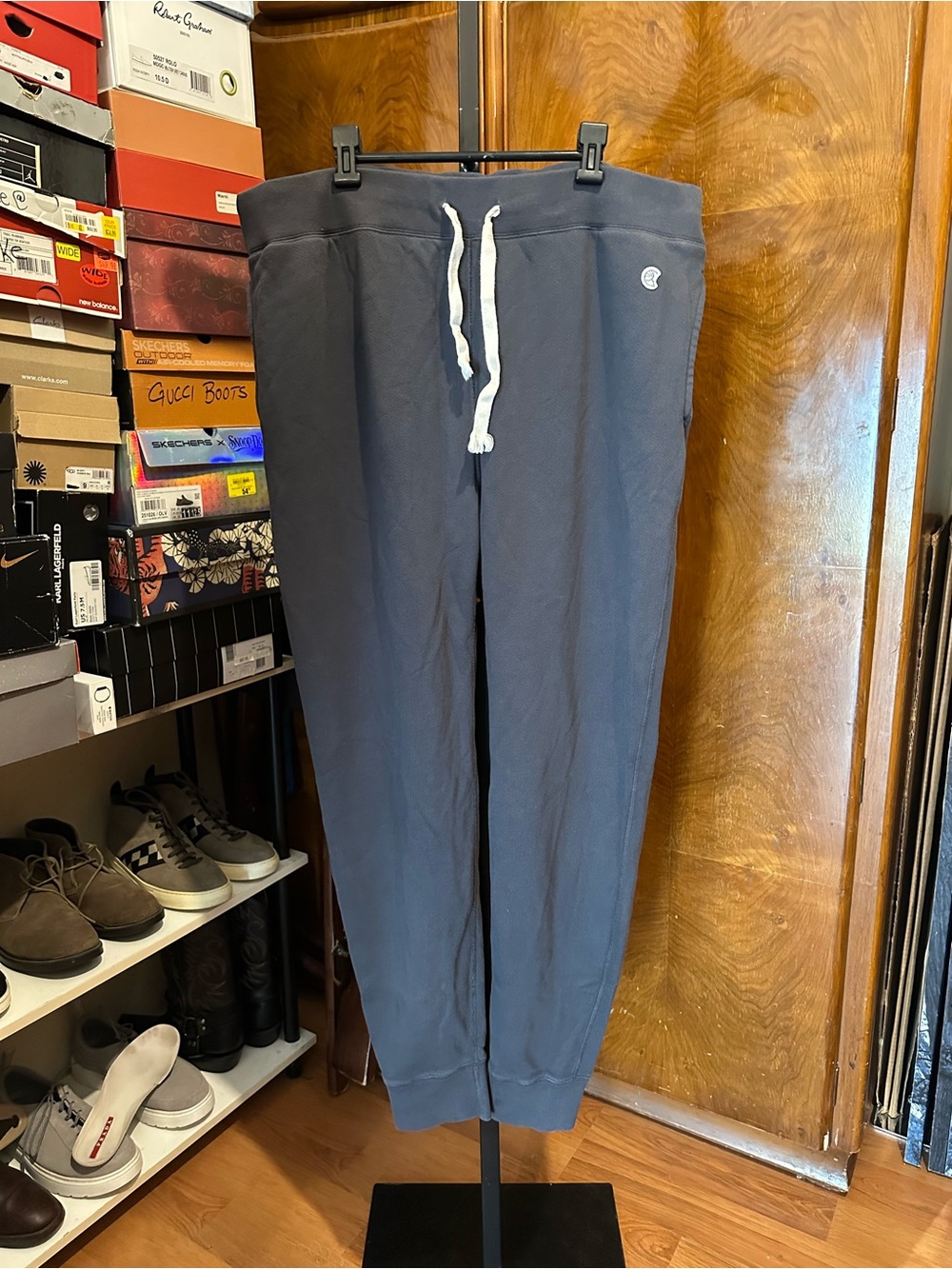 Todd Snyder x Champion Charcoal Grey Fleece Joggers